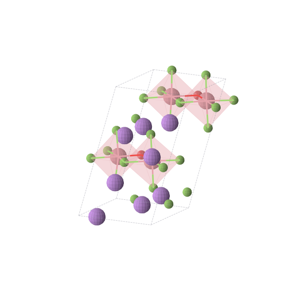 Crystal structure of Li4Co2OF7 (monoclinic, Pc (No. 7))