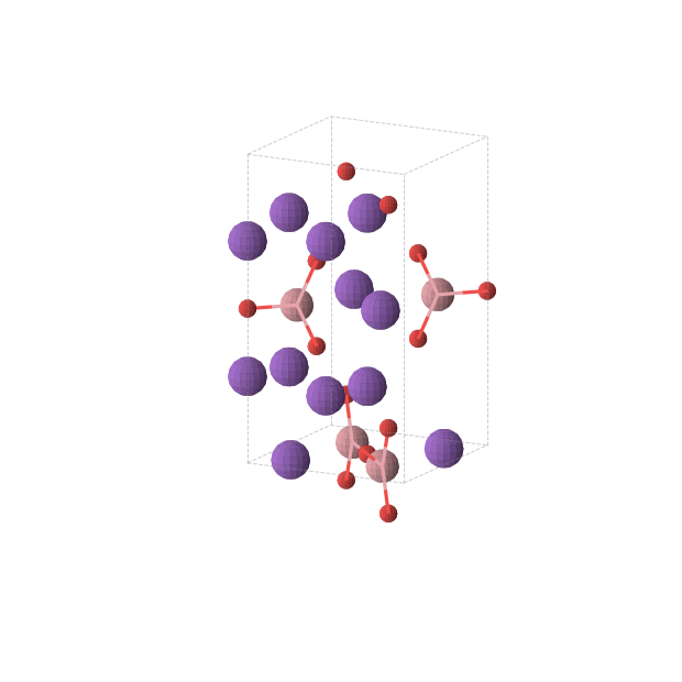 Crystal structure of K6Co2O5 (tetragonal, P42/mnm (No. 136))