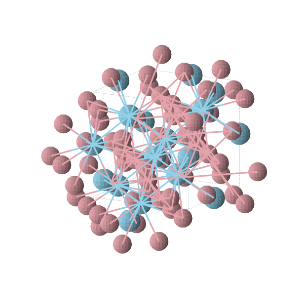 Crystal structure of Co4La2 (cubic, Fd-3m (No. 227))