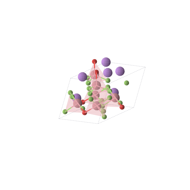 Crystal structure of Li3Co3OF7 (monoclinic, Cm (No. 8))