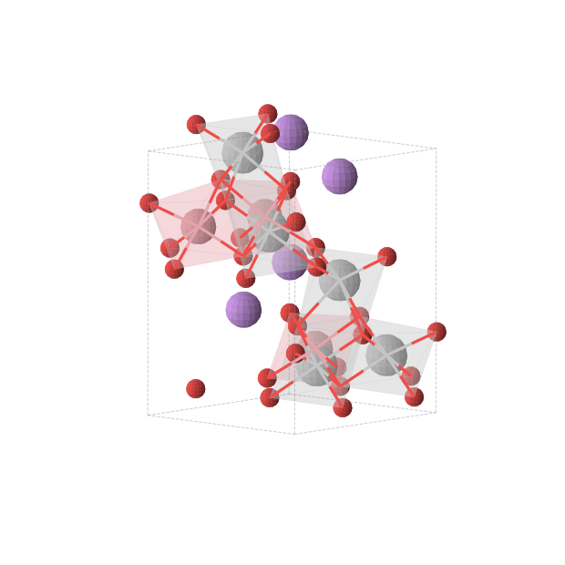 Crystal structure of Li4Ti5Co3O16 (triclinic, P1 (No. 1))