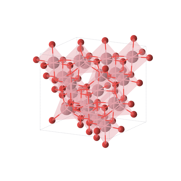 Crystal structure of Co5O8 (cubic, F-43m (No. 216))