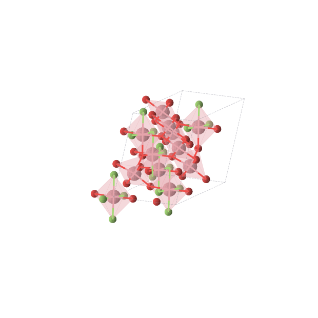 Crystal structure of Co6O7F5 (monoclinic, Cm (No. 8))