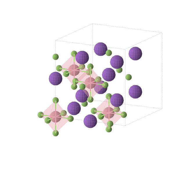 Crystal structure of CoF6K3 (cubic, Fm-3m (No. 225))