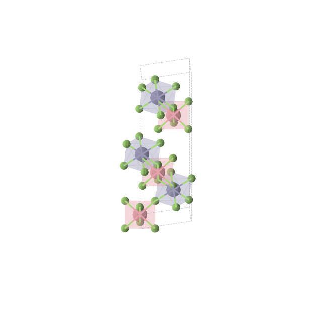 Crystal structure of ZnCoF6 (trigonal, R-3 (No. 148))