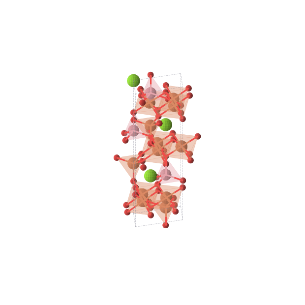 Crystal structure of MgFe4CoO8 (trigonal, R3m (No. 160))