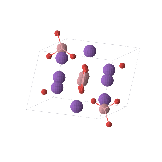 Crystal structure of K2CoO2 (monoclinic, P21/c (No. 14))