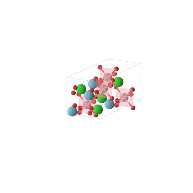 Crystal structure of SrLaCoO4 (orthorhombic, Aea2 (No. 41))