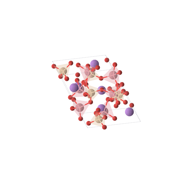 Crystal structure of LiCoSiO4 (trigonal, R3 (No. 146))
