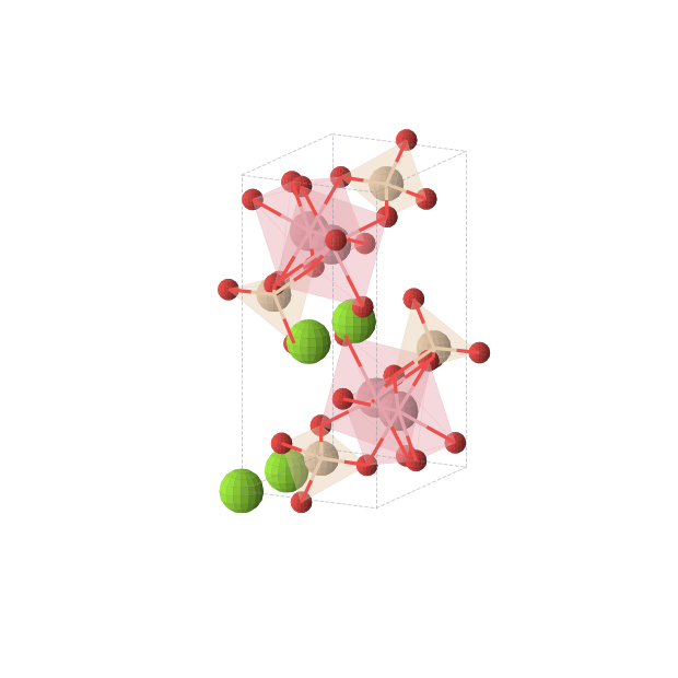 Crystal structure of MgCoSiO4 (orthorhombic, Pnma (No. 62))
