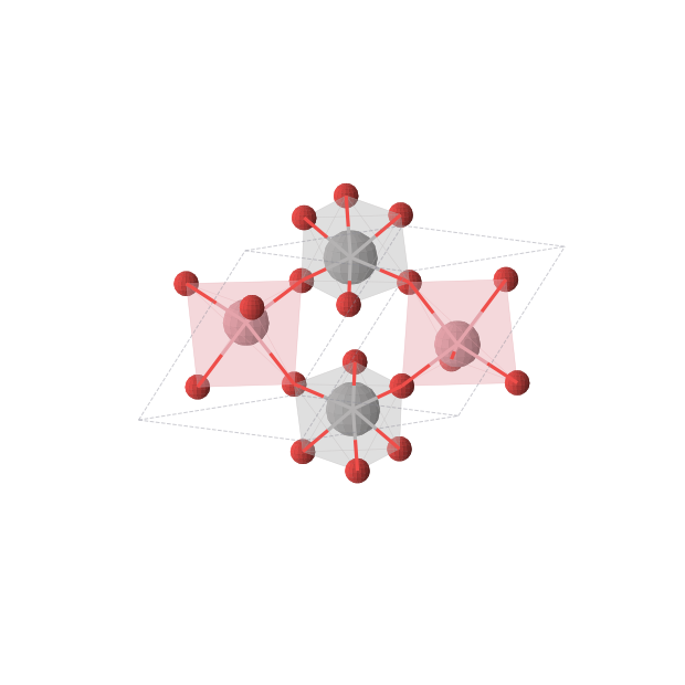 Crystal structure of VCoO3 (triclinic, P-1 (No. 2))