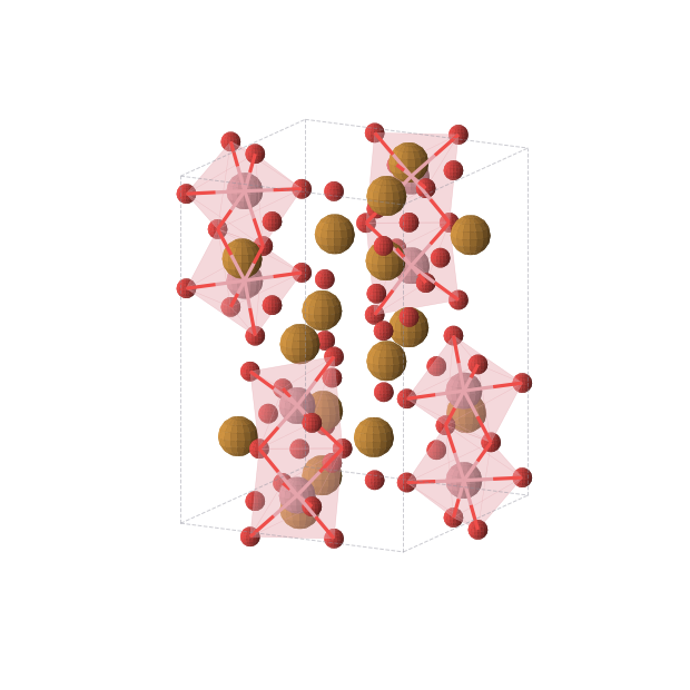 Crystal structure of CoTe2O5 (orthorhombic, Pnma (No. 62))