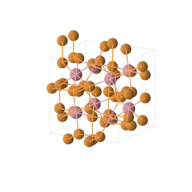 Crystal structure of CoP3 (cubic, Im-3 (No. 204))