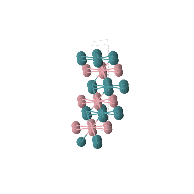 Crystal structure of CoRh (trigonal, R-3m (No. 166))
