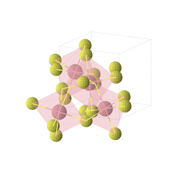 Crystal structure of CoS2 (cubic, Pa-3 (No. 205))