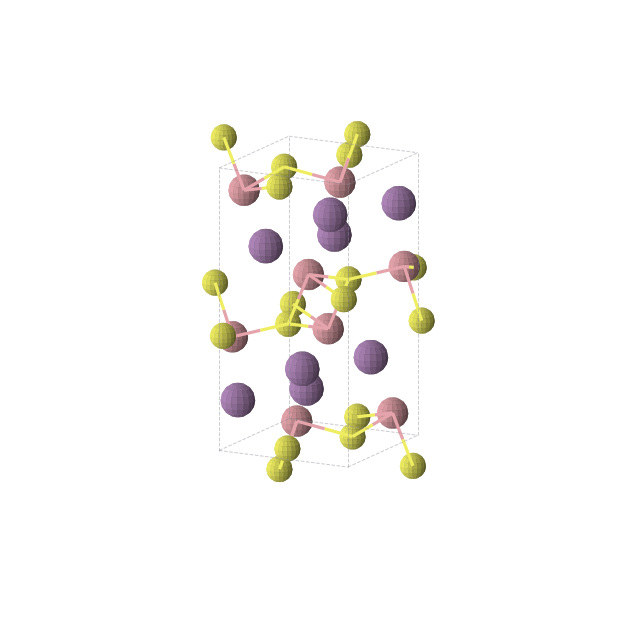 Crystal structure of Co8S8Sb8 (orthorhombic, Pbca (No. 61))