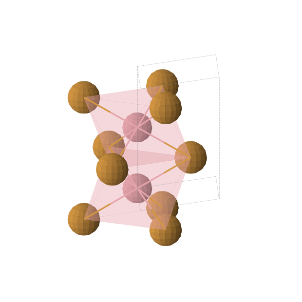 Crystal structure of CoTe (hexagonal, P63/mmc (No. 194))