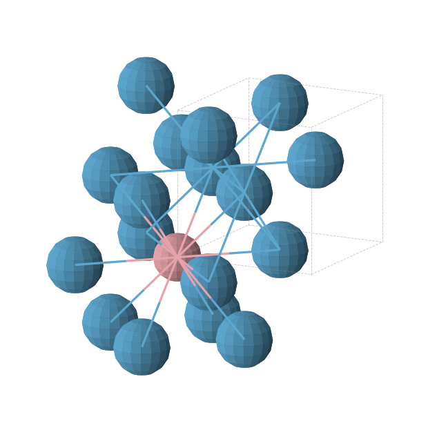 Crystal structure of CoW3 (cubic, Pm-3m (No. 221))