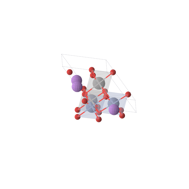 Crystal structure of Li3V2Cr2O8 (triclinic, P-1 (No. 2))