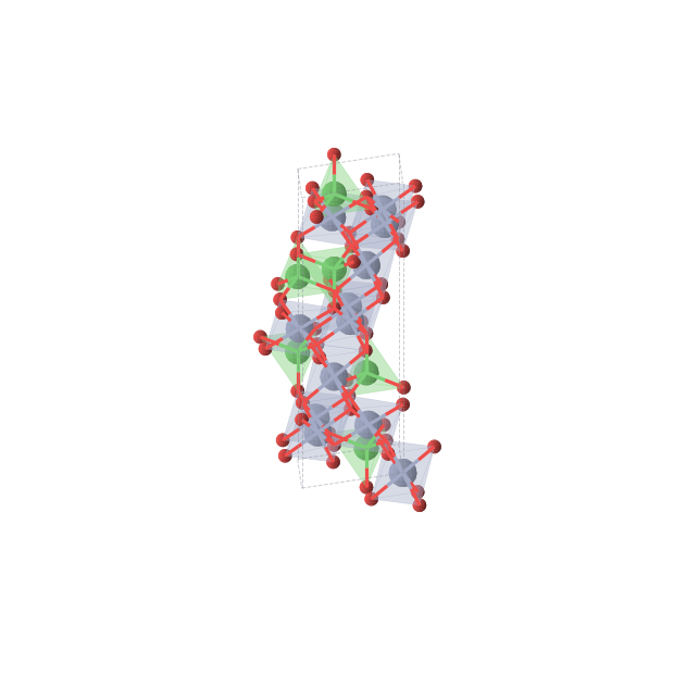 Crystal structure of Cr2NiO4 (trigonal, R-3m (No. 166))