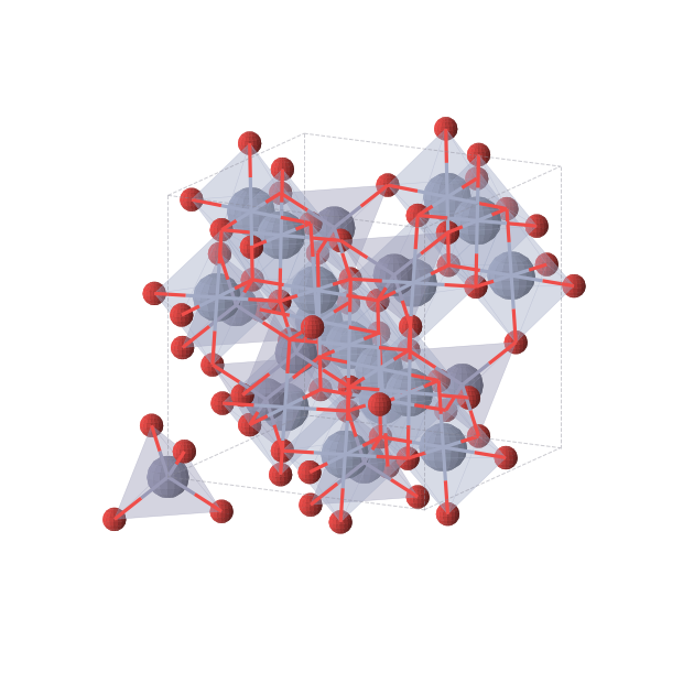 Crystal structure of ZnCr2O4 (cubic, Fd-3m (No. 227))