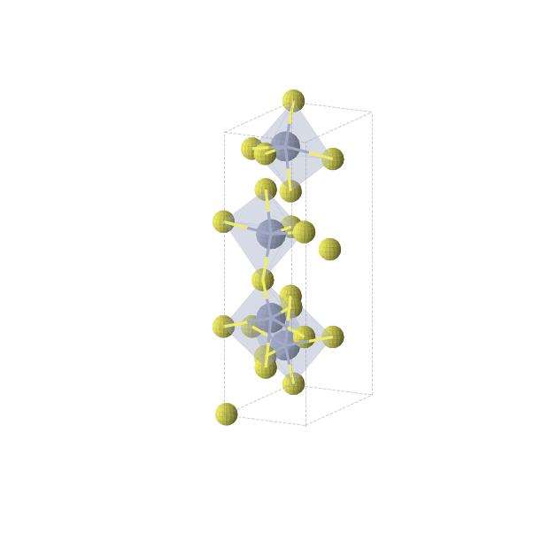 Crystal structure of Cr2S5 (orthorhombic, Pmmn (No. 59))