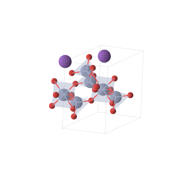 Crystal structure of KCr3O8 (monoclinic, C2/m (No. 12))