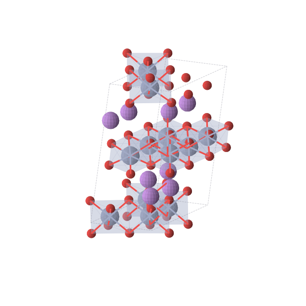 Crystal structure of Li2Cr3O6 (monoclinic, Cc (No. 9))