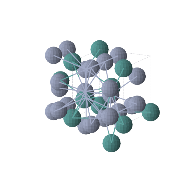 Crystal structure of Cr3Ru (cubic, Pm-3n (No. 223))