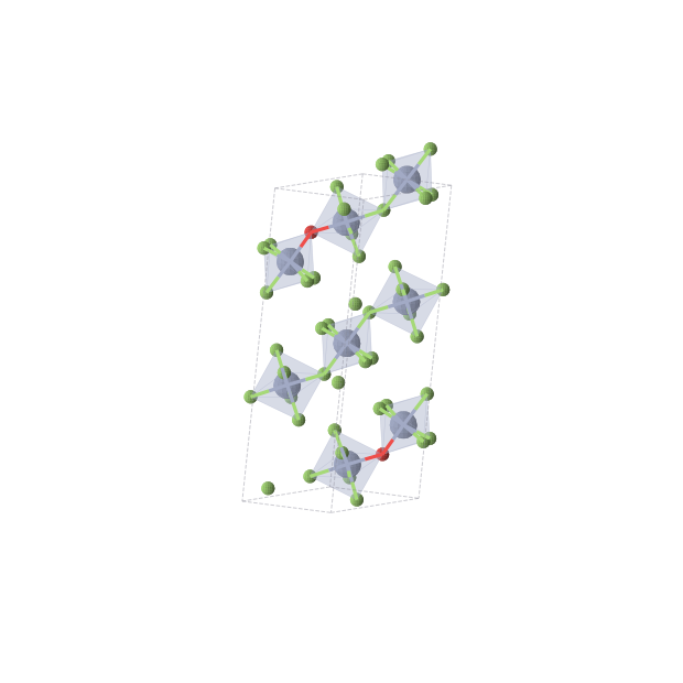 Crystal structure of Cr4OF11 (triclinic, P-1 (No. 2))