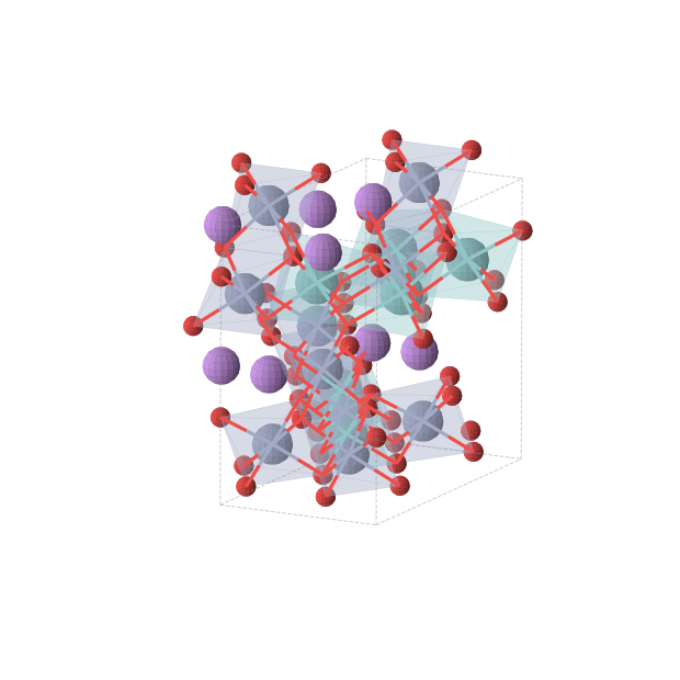 Crystal structure of Li4Nb3Cr5O16 (monoclinic, Cm (No. 8))