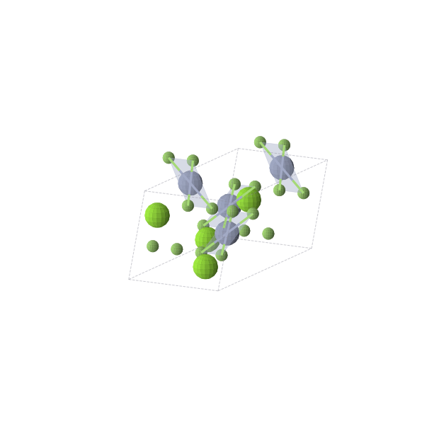 Crystal structure of MgCrF4 (monoclinic, C2/c (No. 15))