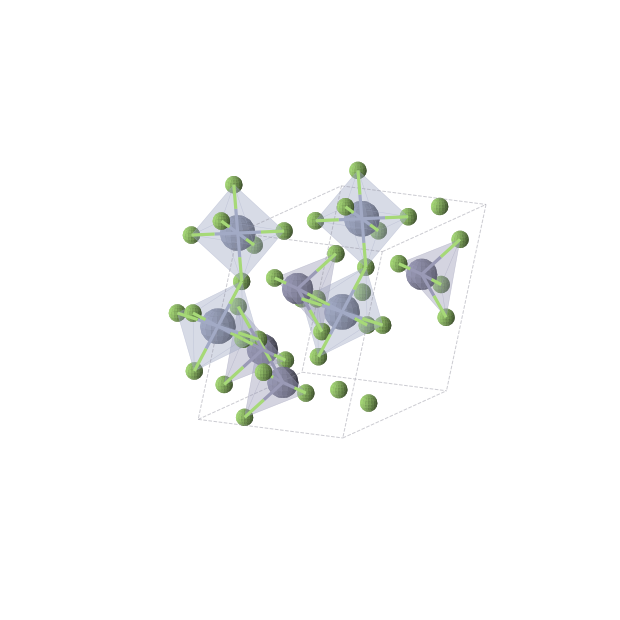 Crystal structure of ZnCrF5 (monoclinic, C2/c (No. 15))