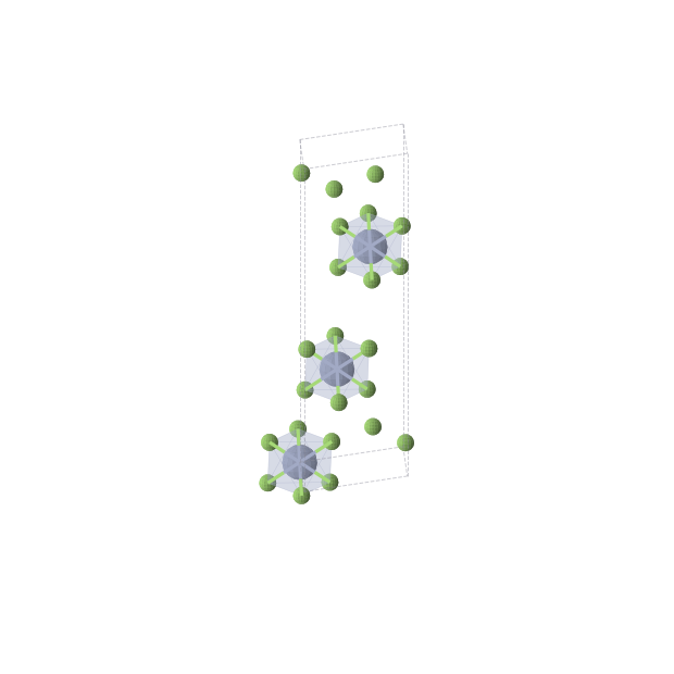 Crystal structure of CrF6 (trigonal, R-3 (No. 148))