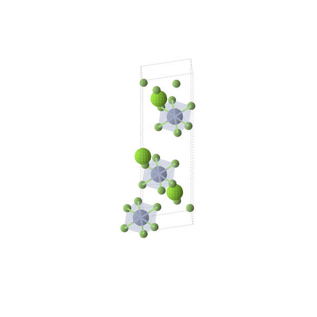 Crystal structure of MgCrF6 (trigonal, R-3 (No. 148))
