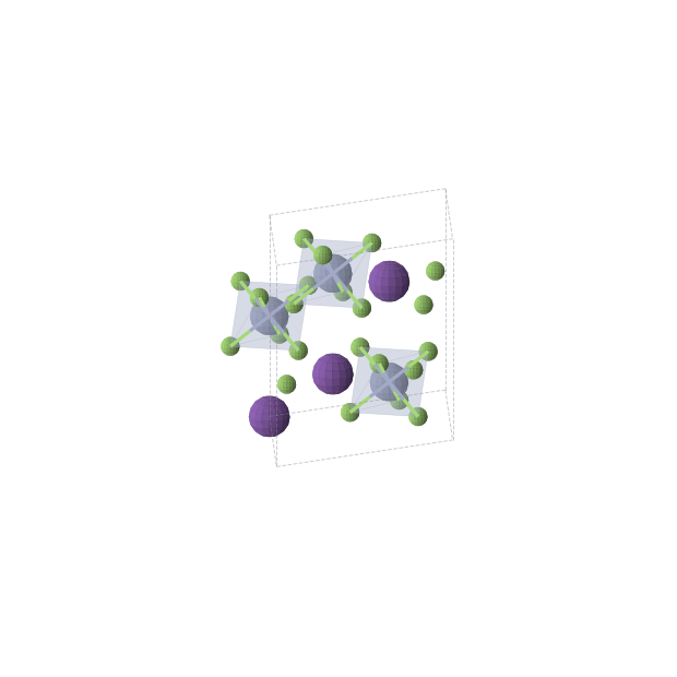Crystal structure of RbCrF6 (trigonal, R-3 (No. 148))