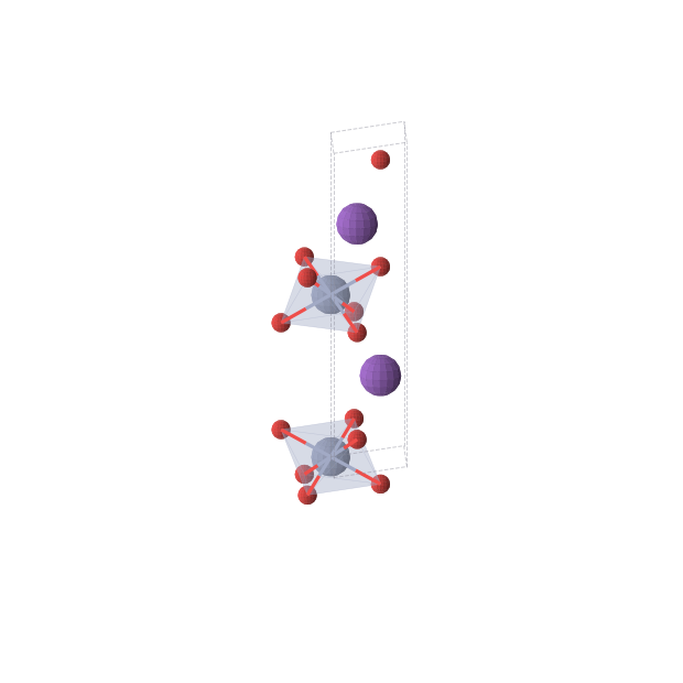 Crystal structure of KCrO2 (hexagonal, P63/mmc (No. 194))