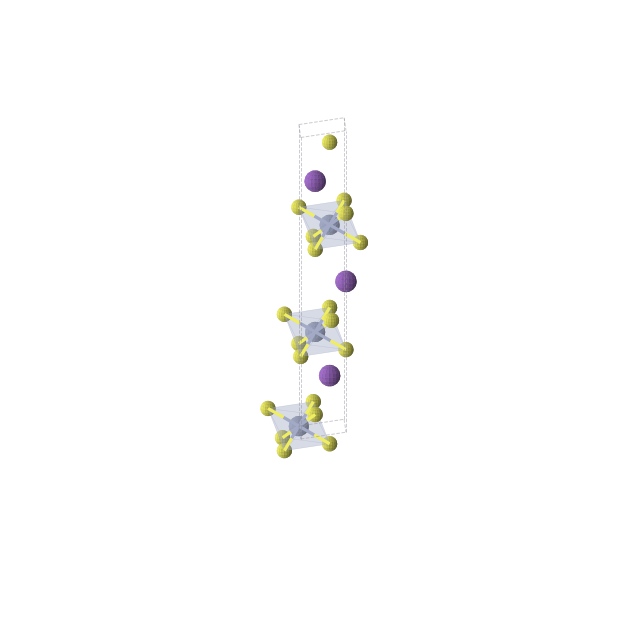 Crystal structure of KCrS2 (trigonal, R-3m (No. 166))
