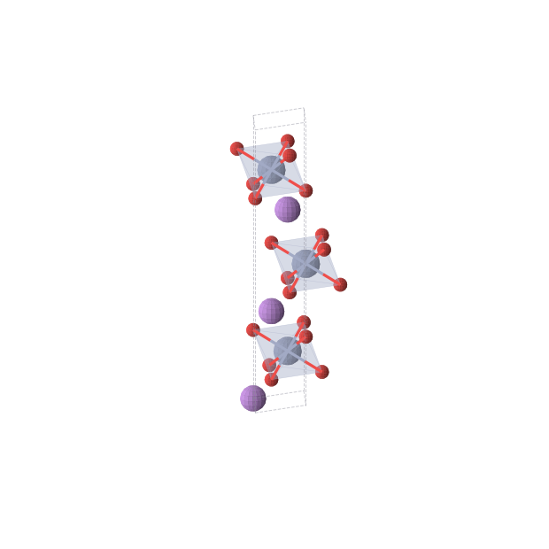 Crystal structure of LiCrO2 (trigonal, R-3m (No. 166))