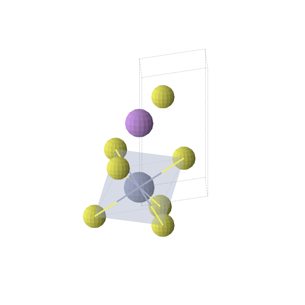 Crystal structure of LiCrS2 (trigonal, P-3m1 (No. 164))