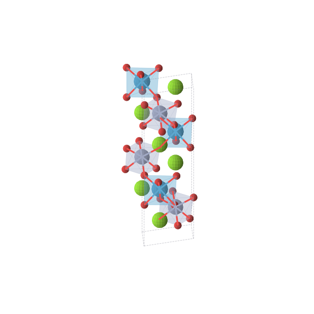 Crystal structure of Mg2CrWO6 (trigonal, R3 (No. 146))