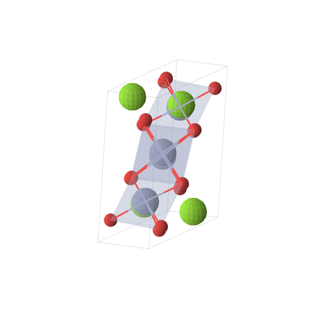 Crystal structure of MgCrO2 (monoclinic, P21/m (No. 11))