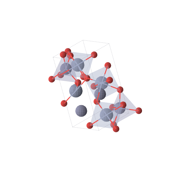 Crystal structure of CrO2Zn (triclinic, P1 (No. 1))