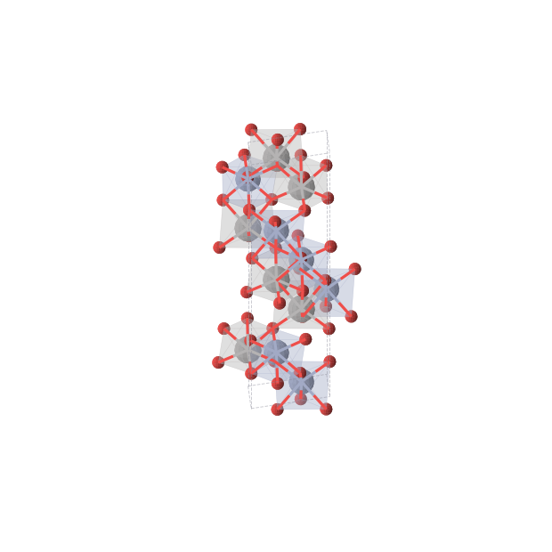 Crystal structure of VCrO3 (trigonal, R3c (No. 161))