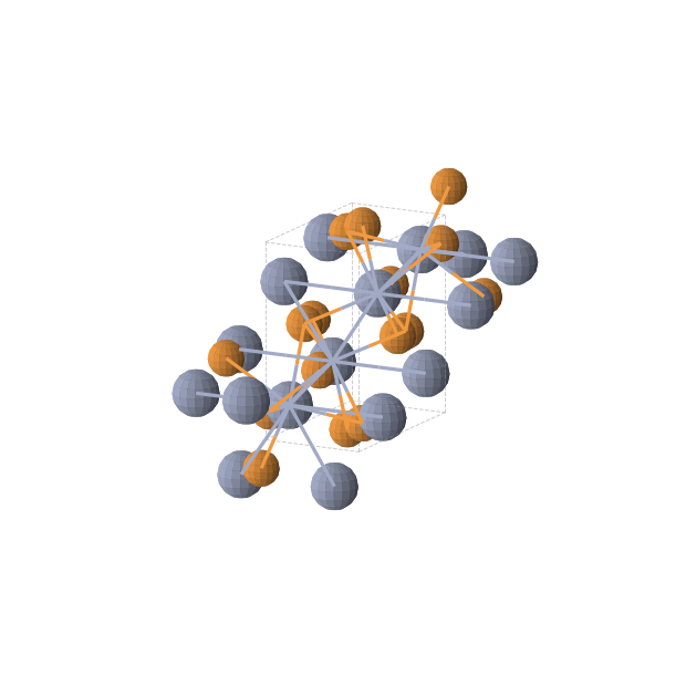 Crystal structure of CrP (orthorhombic, Pnma (No. 62))