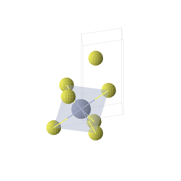 Crystal structure of CrS2 (trigonal, P-3m1 (No. 164))