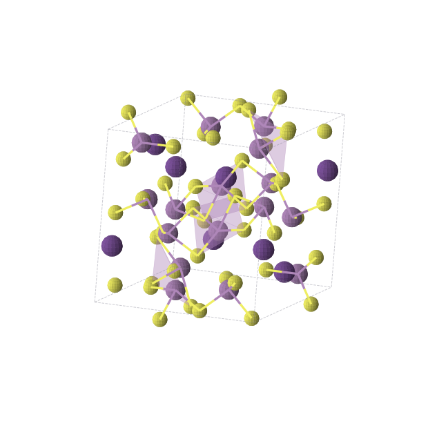 Crystal structure of Cs8S28Sb16 (monoclinic, P21/c (No. 14))