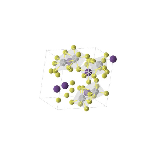 Crystal structure of Cs6S27Ti6 (trigonal, R3 (No. 146))