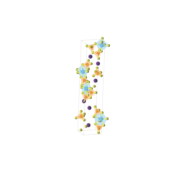 Crystal structure of Cs6Hf4P10S36 (monoclinic, Cc (No. 9))