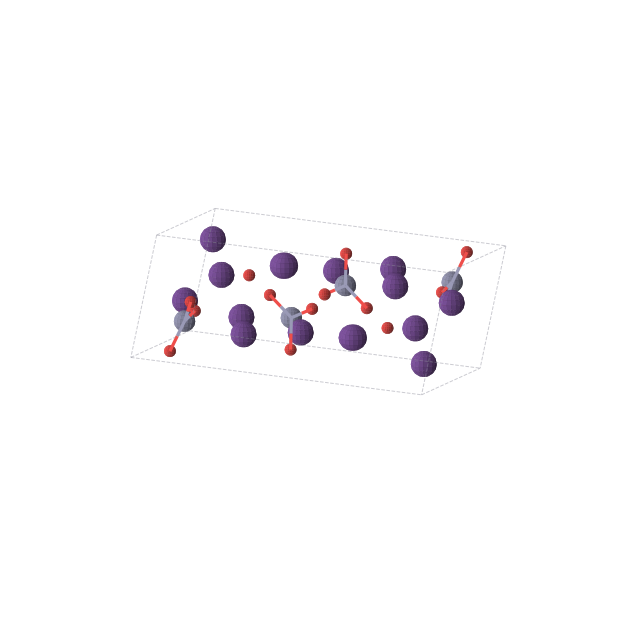 Crystal structure of Cs16O12Zn4 (monoclinic, P21/c (No. 14))